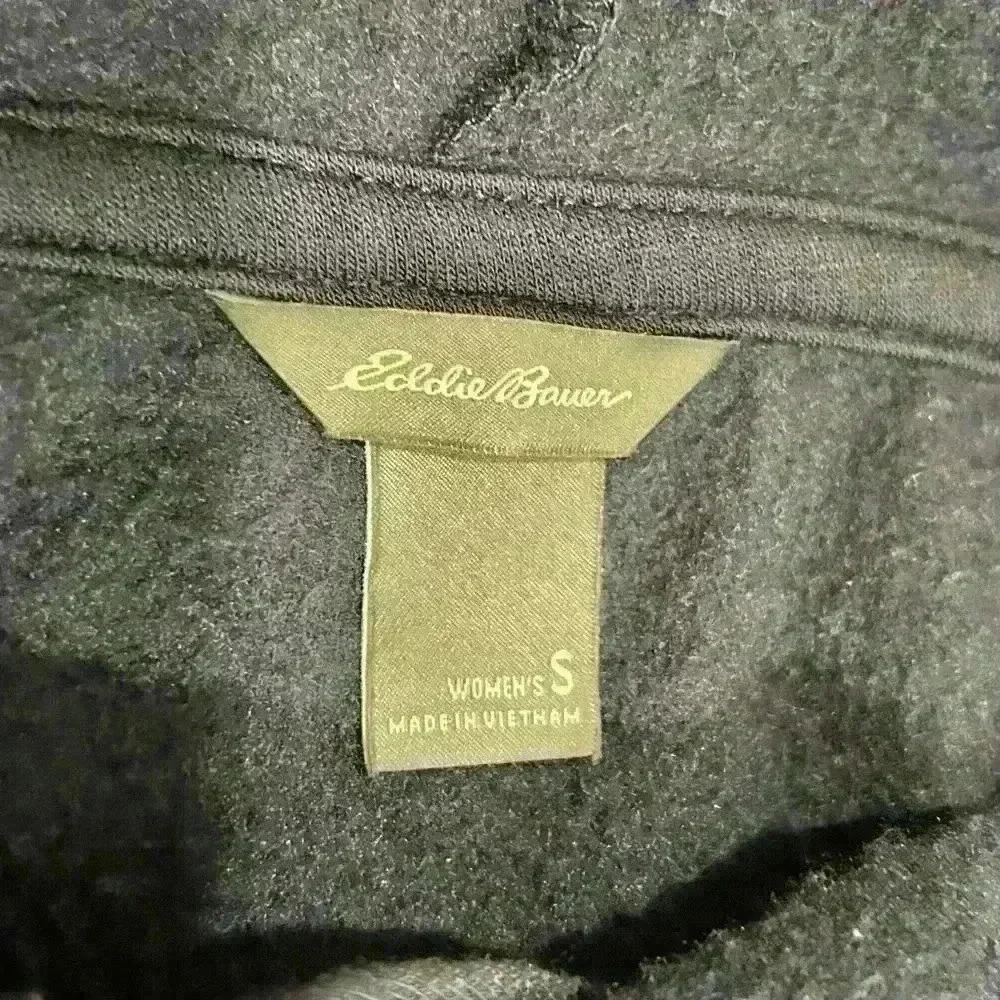 Eddie Bauer Ultrasoft 4 Way Stretch Pullover Hoodie Sweatshirt Navy Blue Size S - Picture 4 of 8